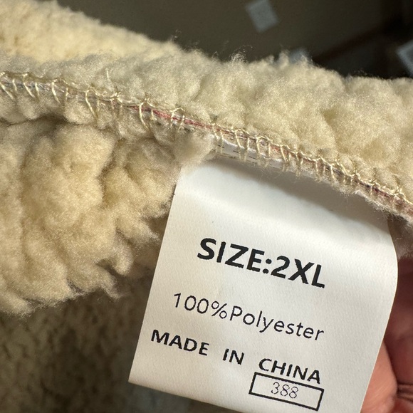 2X Floral Sherpa-Lined Women's Jacket - Picture 6 of 6